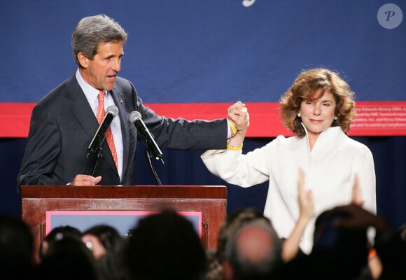 John Kerry et son épouse Teresa à New York le 20 septembre 2004