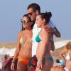 Exclusif - Le joueur du Barça Dani Alves en vacances à Formentera le 27 juillet 2013.