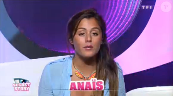 Anaïs dans la quotidienne de Secret Story 7 le mardi 30 juillet 2013 sur TF1