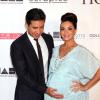 Mario Lopez et sa femme Courtney Mazza, enceinte, reçoit le prix North America Hairstyling Award au casino Mandalay Bay à Las Vegas. Le 14 juillet 2013.