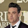 Robbie Williams à la soirée des "Brit Awards" à Londres, le 20 février 2013.