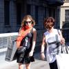 Ayda Field, la femme de Robbie Williams, fait du shopping à Milan, le 31 juillet 2013.