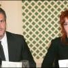 Mylène Farmer et son compagnon Benoît Di Sabatino à Paris en octobre 2007.