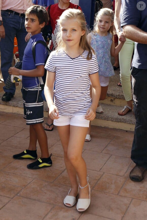 La princesse Leonor à Majorque, Espagne, le 2 août 2013.