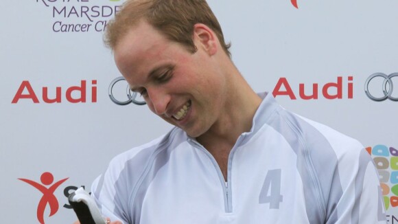 Prince William, 1ere sortie depuis le Royal Baby: 'Prince George bouge beaucoup'