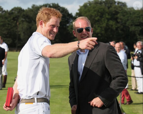 Le prince Harry lors du match caritatif The Audi Polo Challenge au parc Coworth à Berkshire, le 3 août 2013.