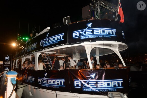 Soirée Axe Boat à Cannes le 3 août 2013.