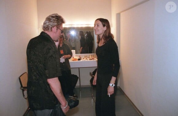 Johnny Hallyday et Zazie en 1999.