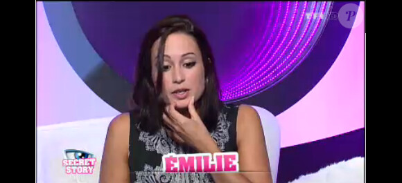 Emilie dans la quotidienne de Secret Story 7, mardi 6 août 2013 sur TF1