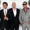 Sylvester Stallone, Bruce Willis et Mickey Rourke à la première d'Expendables le 3 août 2010.