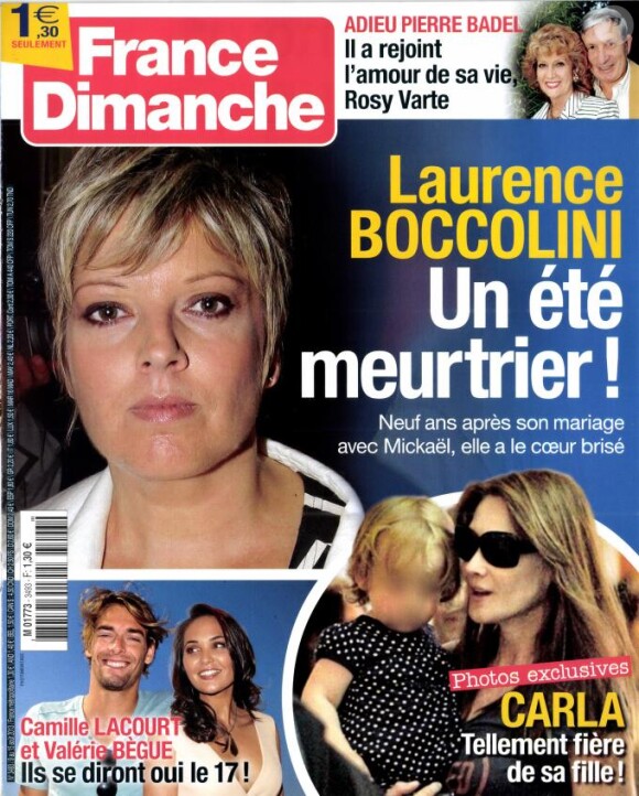 Le magazine France Dimanche du 9 août 2013.