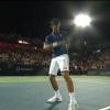 Novak Djokovic démontre qu'il est aussi talentueux sur une piste de danse que sur un court de tennis, lors de la Coupe Rogers de Montréal qui se tient du 5 au 11 août 2013