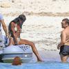 Naomi Campbell en vacances avec des amis sur l'île de Formentera, le 11 août 2013.