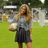 Sylvie Van der Vaart, sublime lors d'un match de charité baptisé 'Playing Soccer with Heart' au stade du SC Victoria d'Hambourg le 11 août 2013