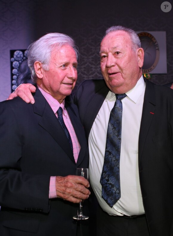 Michel Hidalgo et Just Fontaine à Paris le 25 mars 2013.