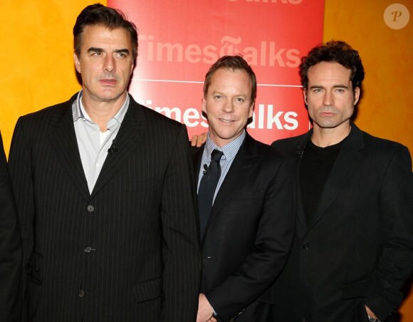 Chris Noth, Kiefer Sutherland et Jason Patric appear à New York, le 18 janvier 2011.