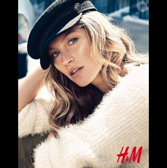 Gisele Bündchen, chic et naturelle pour H&M. Campagne publicitaire automne-hiver 2013.