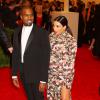 Kanye West et Kim Kardashian lors du gala du musée MET à New York. Le 6 mai 2013.