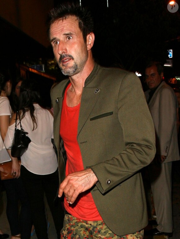 David Arquette à la sortie d'un club à Hollywood, le 17 août 2013.