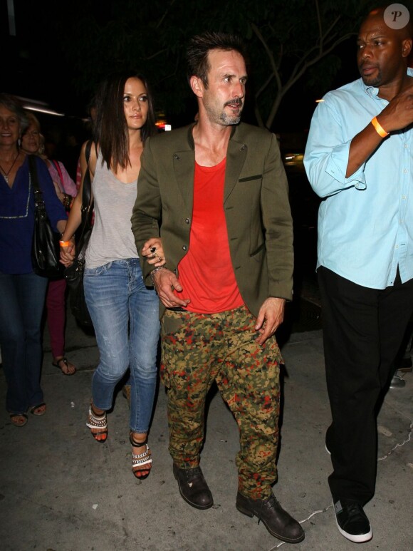David Arquette à la sortie d'un club à Hollywood, le 17 août 2013.