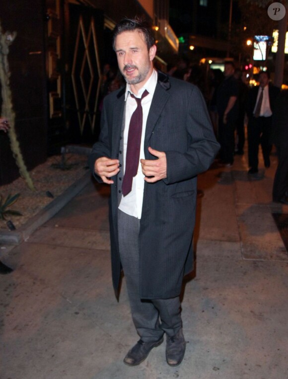David Arquette a passé la soirée au club "Bootsy Bellows" à Hollywood, le 12 mars 2013.