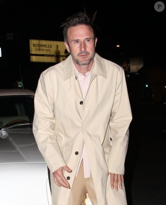 David Arquette à l'entrée d'une boîte de nuit à Hollywood, le 26 février 2013.