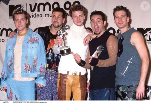 Les 'N Sync lors des MTV Vidoe Music Awards à New York en 2000.