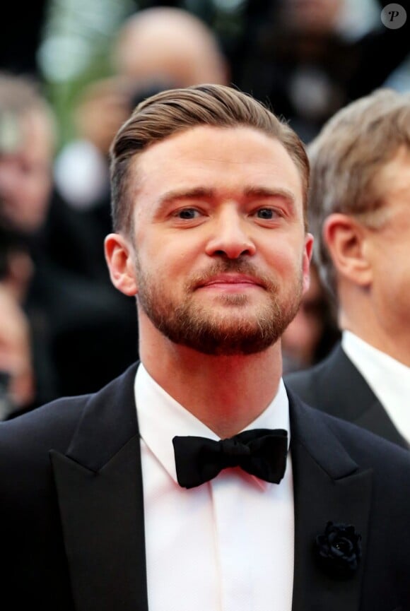 Justin Timberlake à la montée des marches du film "Inside Llewyn Davis" lors du 66eme festival du film de Cannes, le 19 mai 2013.