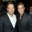 Ben Affleck et George Clooney, deux Batman, le 9 octobre 2012.