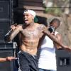 Chris Brown sur scène à Waikiki, un quartier d'Honolulu, Hawaï, le 23 août 2013.