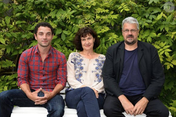 Guillaume Gouix, Anne le Ny et Sylvain Chomet, au 6e Festival du Film Francophone d'Angoulême, pour Attila Marcel, le 25 août 2013.