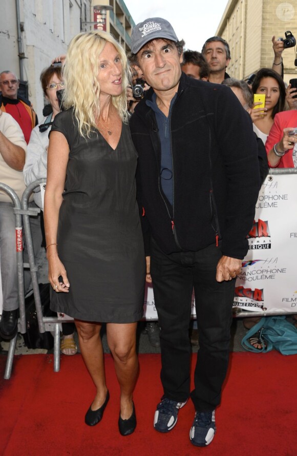 Sandrine Kiberlain et Albert Dupontel au 6e Festival du Film Francophone d'Angoulême, pour Neuf mois ferme, le 25 août 2013.