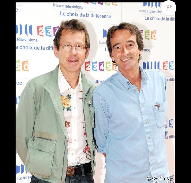 Jamy Gourmaud et Frédéric Courant le 28 août 2008 à Paris.