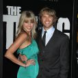 Eric Christian Olsen et sa compagne Sarah Wright à Universal City, le 10 octobre 2011.