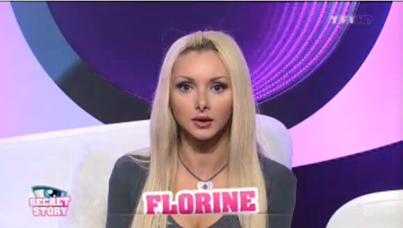 Florine dans la quotidienne de Secret Story 7 sur TF1 le mercredi 28 août 2013