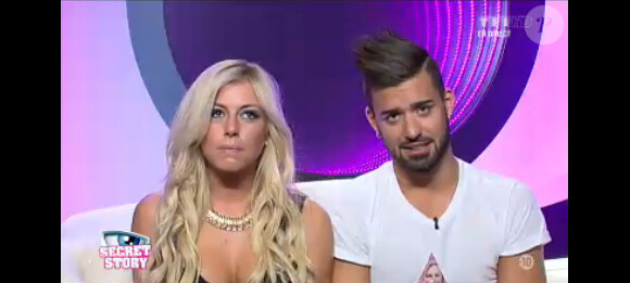 Stéphanie et Vincent s'entretiennent avec Benjamin Castaldi depuis le confessionnal (hebdo Secret Story 7 du vendredi 30 août 2013)