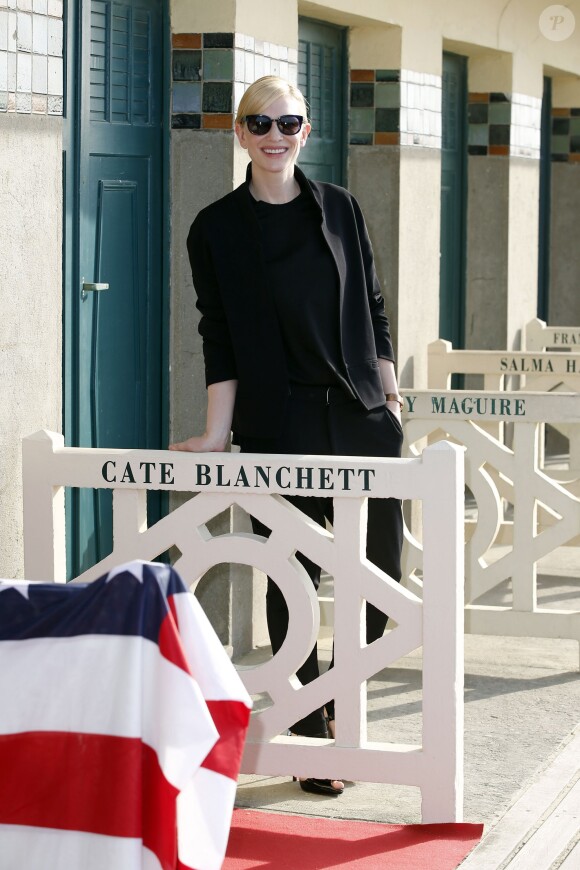 Cate Blanchett radieuse à l'inauguration sur les planches de Deauville, le 31 août 2013.
