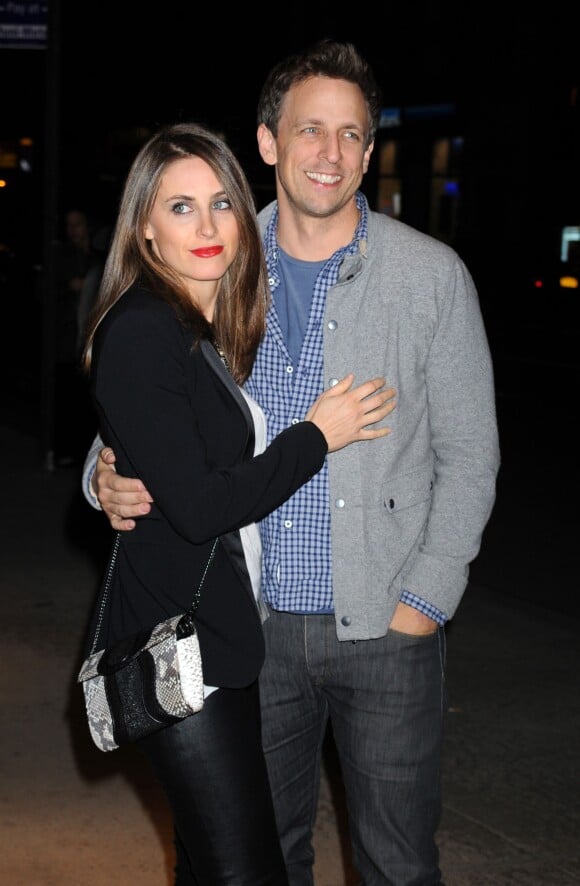 Seth Meyers et Alexi Ashe à New York, le 5 mars 2012.