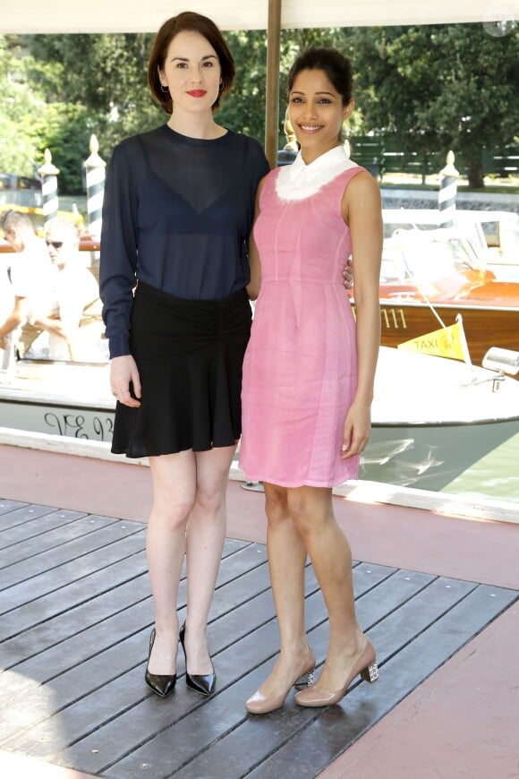 Michelle Dockery et Freida Pinto à la 70e Mostra de Venise, le 30 aout 2013.