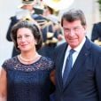 Xavier Darcos et sa femme Laure lors d'un dîner d'Etat à l'Elysée le 3 septembre 2013.