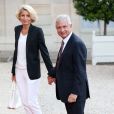 Claude Bartolone et sa femme Véronique lors d'un dîner d'Etat à l'Elysée le 3 septembre 2013.