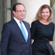 François Hollande et Valerie Trierweiler lors d'un dîner d'Etat à l'Elysée le 3 septembre 2013.