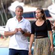 Roman Abramovitch et sa compagne Dasha Zhukova en vacances à Portofino le 2 septembre 2013.