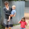 Jennifer Garner avec Seraphina et Samuel au Parc à Pacific Palisades, le 2 septembre 2013.