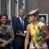 La reine Maxima des Pays-Bas inaugurait après rénovation les serres tropicales de Hortus Botanicus Leiden, le jardin botanique de Leyde, le 4 septembre 2013