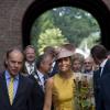 La reine Maxima inaugurait après rénovation les serres tropicales de Hortus Botanicus Leiden, le jardin botanique de Leyde, le 4 septembre 2013
