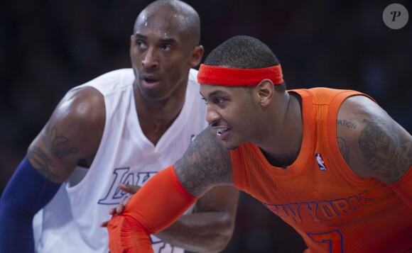 Kobe Bryant et Carmelo Anthony à Los Angeles, le 26 décembre 2012.