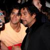 Arrivé avec le réalisateur Oliver Hirschbiegel, Naveen Andrew, qui incarne Hasnat Khan, a été assailli par les fans lors de la présentation de Diana à l'UGC Normandie sur les Champs-Elysées à Paris le 6 septembre 2013.
