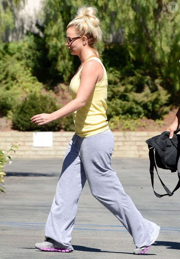 Britney Spears se rend a son cours de danse à Los Angeles, le 6 septembre 2013.