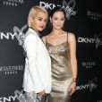 Rita Ora et Emmy Rossum assistent à la soirée du 25e anniversaire de la marque DKNY. New York, le 9 septembre 2013.
